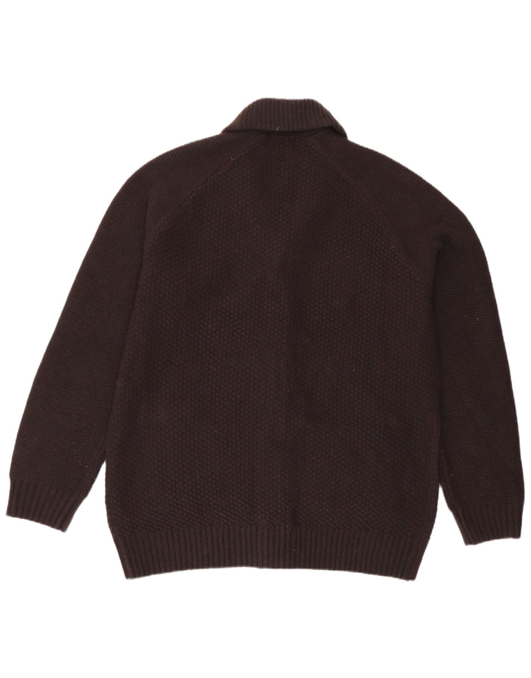 Marks & Spencer Herre Cardigan Sweater Stor Brun Akryl
