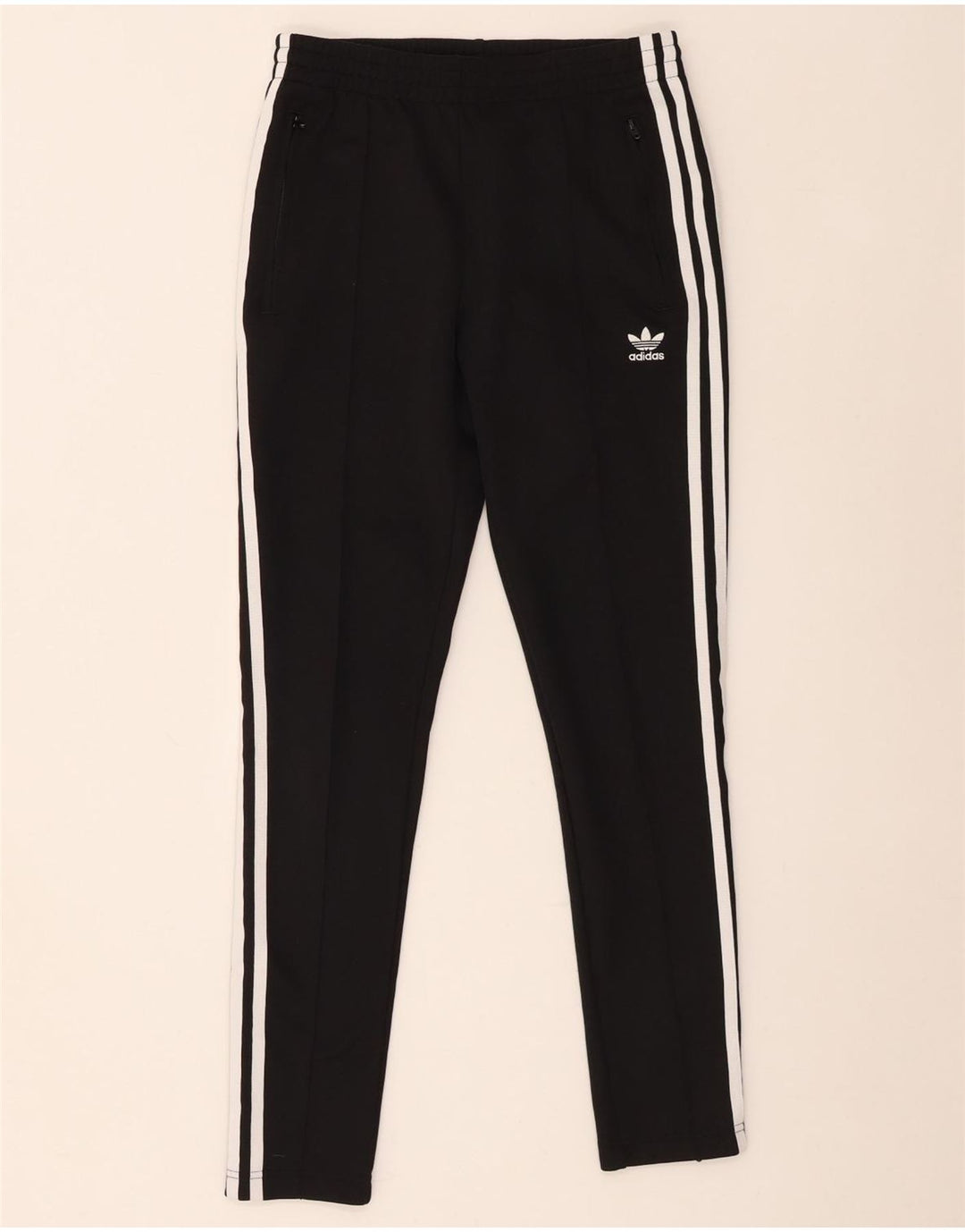 Adidas Træningsdragtsbukser til kvinder UK 12 Medium Sort Colourblock Polyester