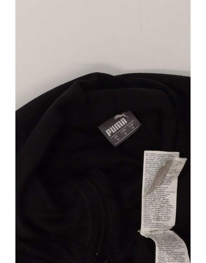 PUMA Herre AC Milan grafisk hættetrøje med lynlås mellem sort bomuld