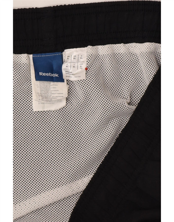 REEBOK Mens Sport Shorts XL Black Polyester Vintage Reebok and Second-Hand Reebok from Messina Hembry 