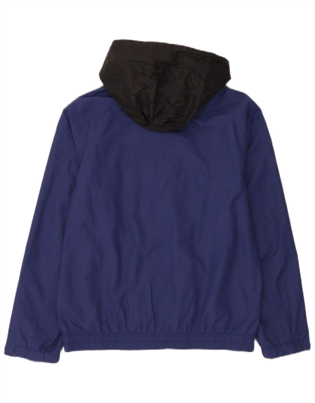 Timberland Windbreaker-jakke med hætte til mænd UK 36 Small Blue Colourblock