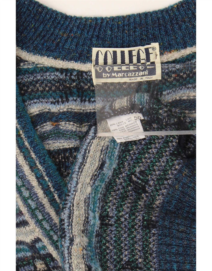 Marcazzani Herre Cardigan Sweater IT 50 Medium Flerfarvet Fair Isle