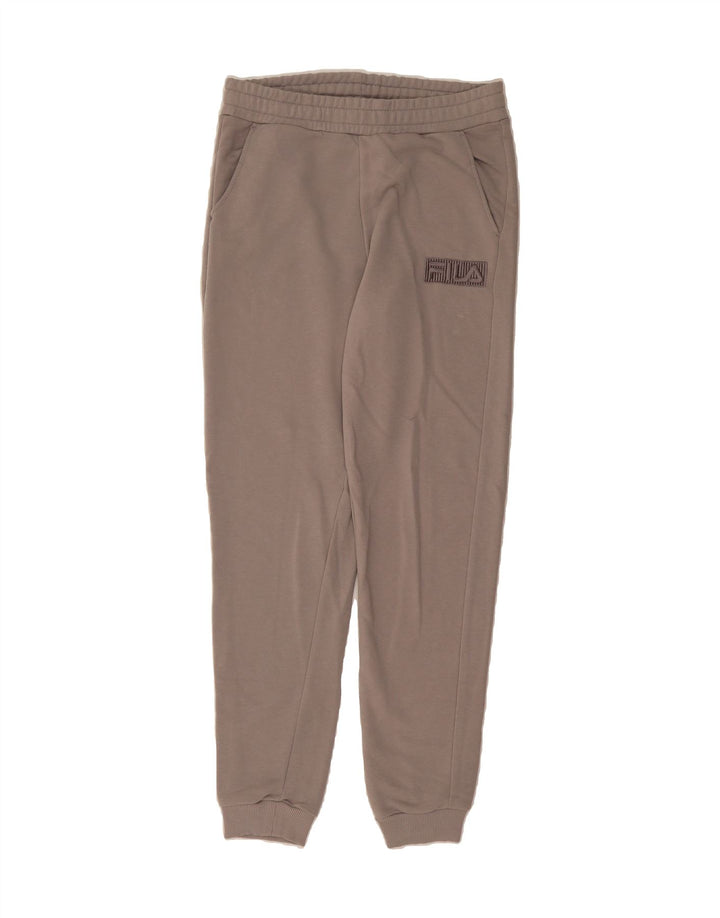 FILA Mens Graphic Tracksuit Trousers Joggers Small Grey Cotton Vintage Fila and Second-Hand Fila from Messina Hembry 