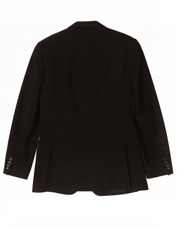 Hugo Boss Herre 2 Button Blazer Jacket UK 40 Large Black Viscose
