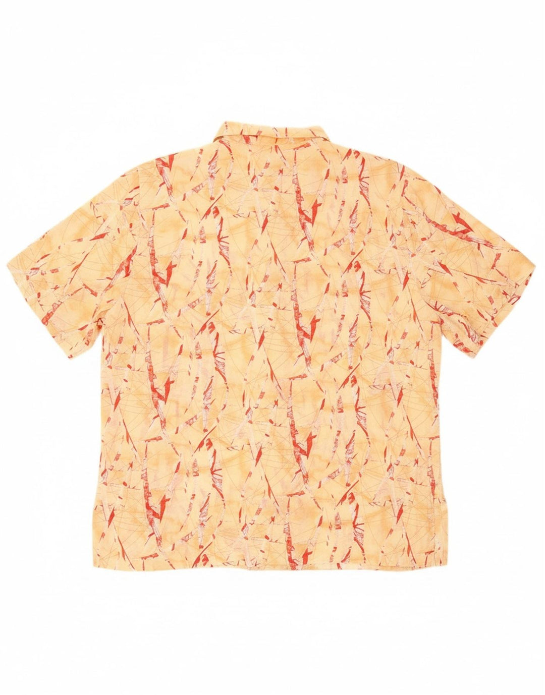 EUGEN KLEIN Womens Oversized Abstract Pattern Shirt UK 18 XL Yellow