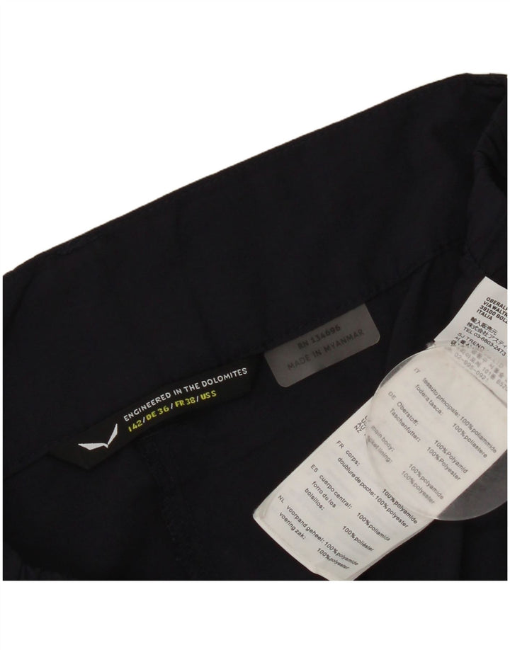 SALEWA Dame Cargo Shorts IT 42 Medium W30 Marineblå Polyamid