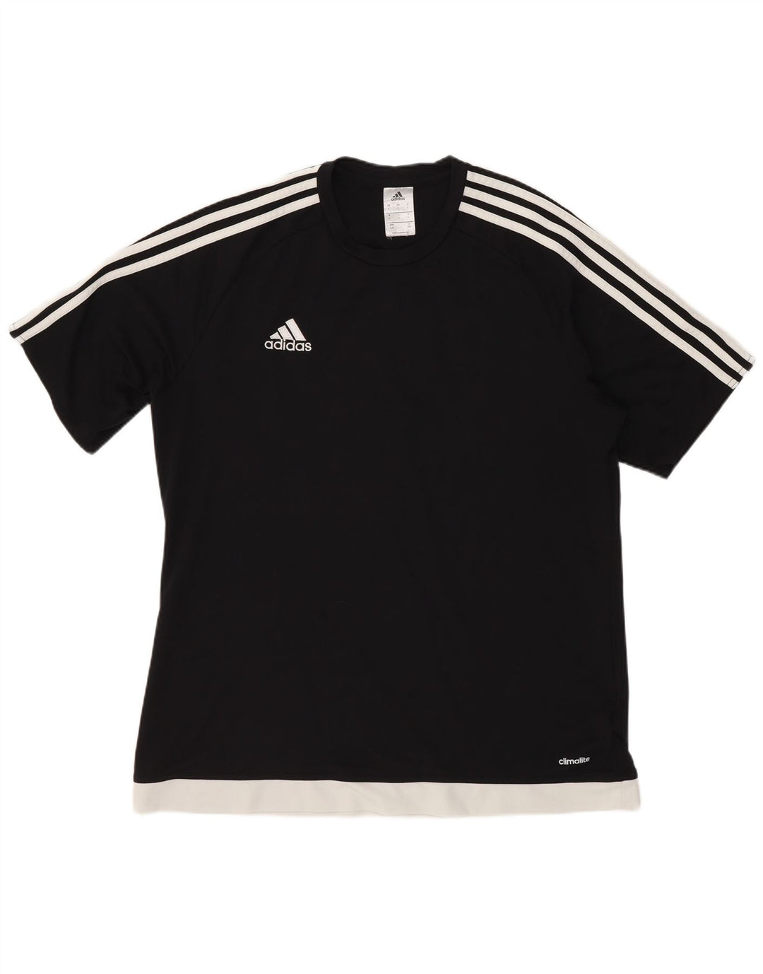 Adidas Herre T-Shirt Top Stor Sort Polyester