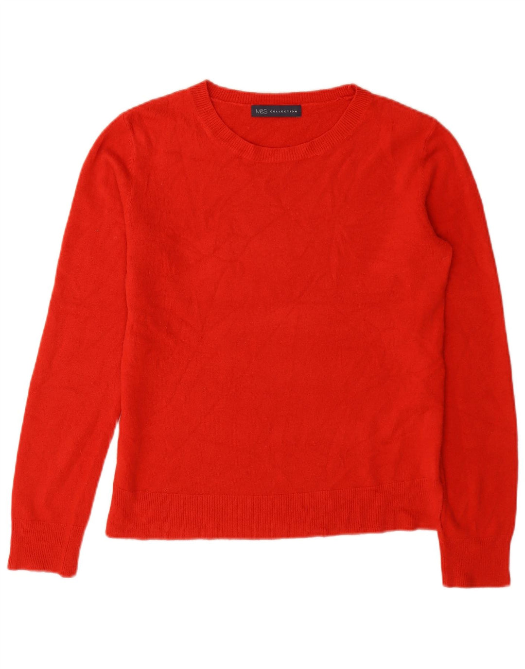 Marks & Spencer Dame sweater med rund hals DK 10 Lille rød akryl