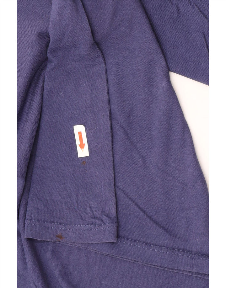 Champion Herre grafisk T-shirt Top Medium Marineblå Bomuld