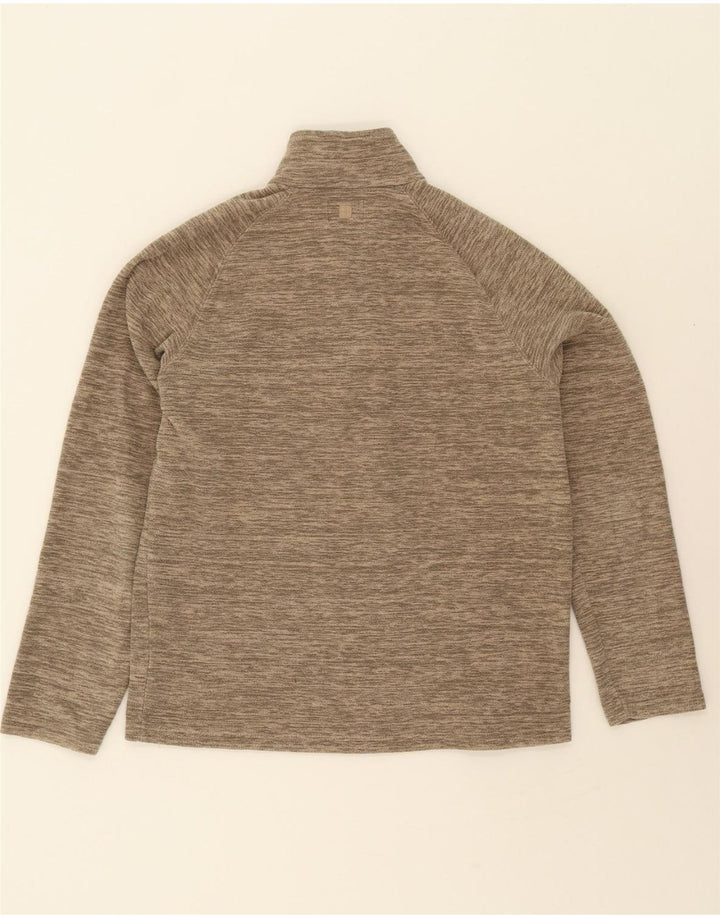 MOUNTAIN WAREHOUSE Mens Zip Neck Fleece Jumper Small Beige Flecked Vintage Mountain Warehouse and Second-Hand Mountain Warehouse from Messina Hembry 