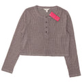 Marks & Spencer Dame Crop Top Langærmet UK 16 Large Grey Viscose