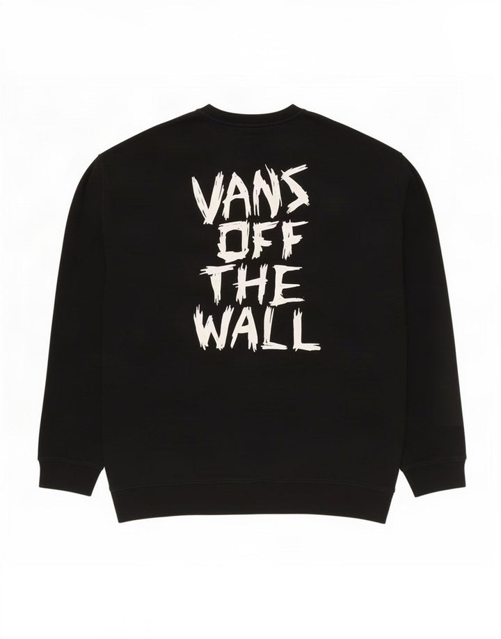 Vans Herre Grafisk Sweatshirt Jumper 2XL Sort Bomuld