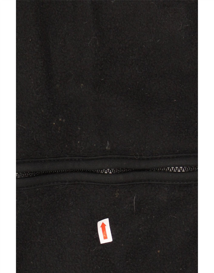 EDDIE BAUER Herre Loose Fit Fleece Gilet UK 44 2XL Sort Polyester