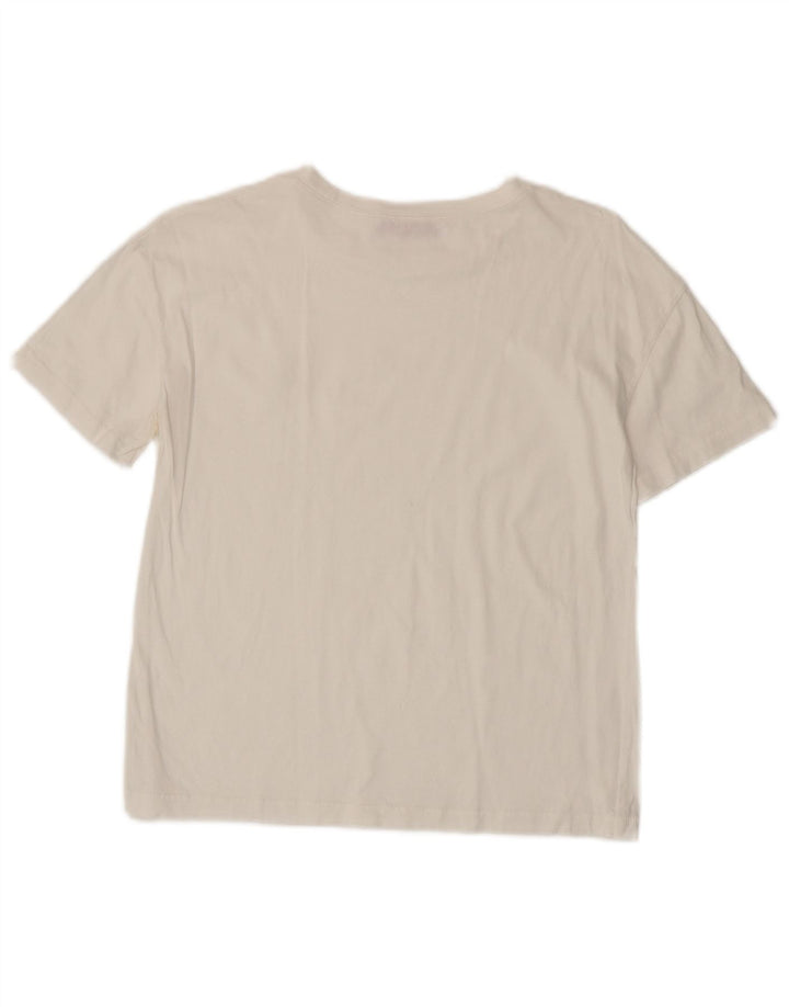 ZARA T-shirt top til kvinder UK 10 Small White