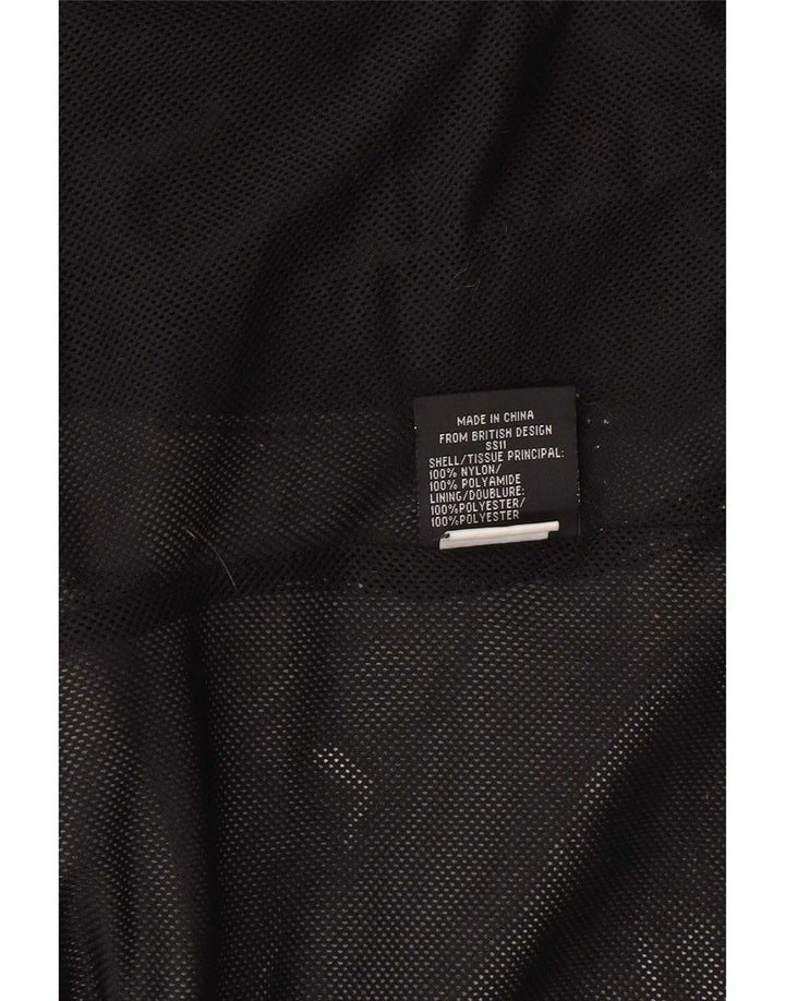 Superdry Womens Regular Fit Windbreaker Jacket UK 16 Large Black Nylon