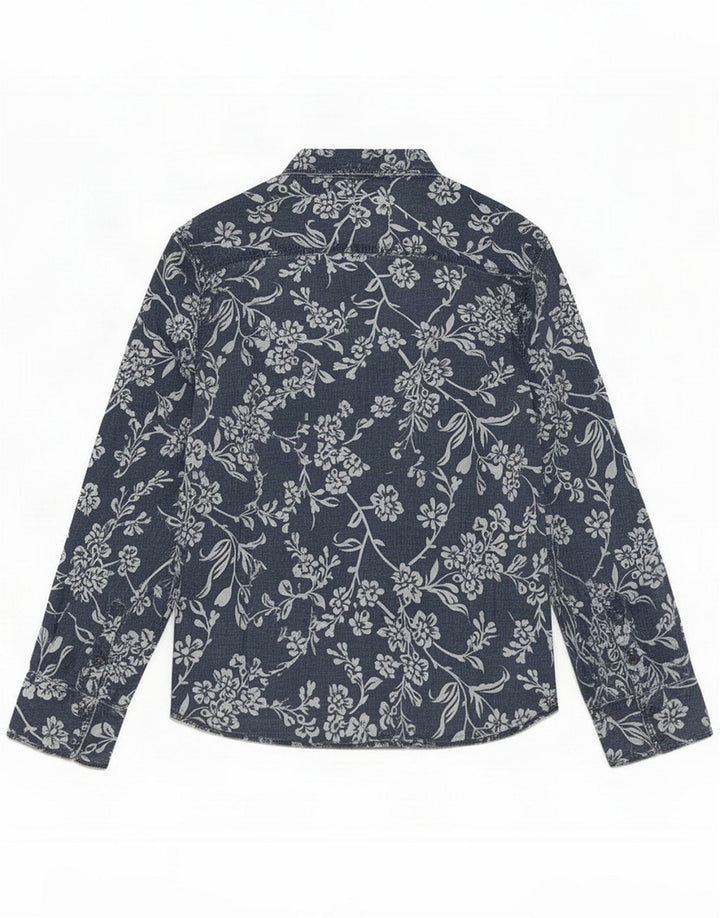 Jack & Jones Herreskjorte Medium Blue Floral Linen