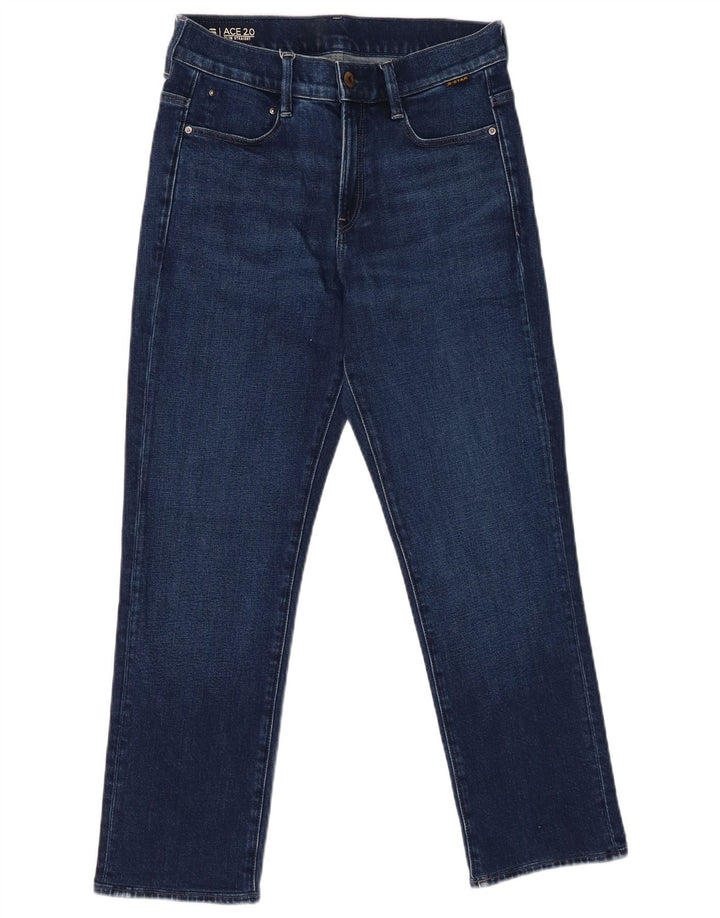 G-STAR Dame Slim Straight Jeans W27 L26 Marineblå Bomuld