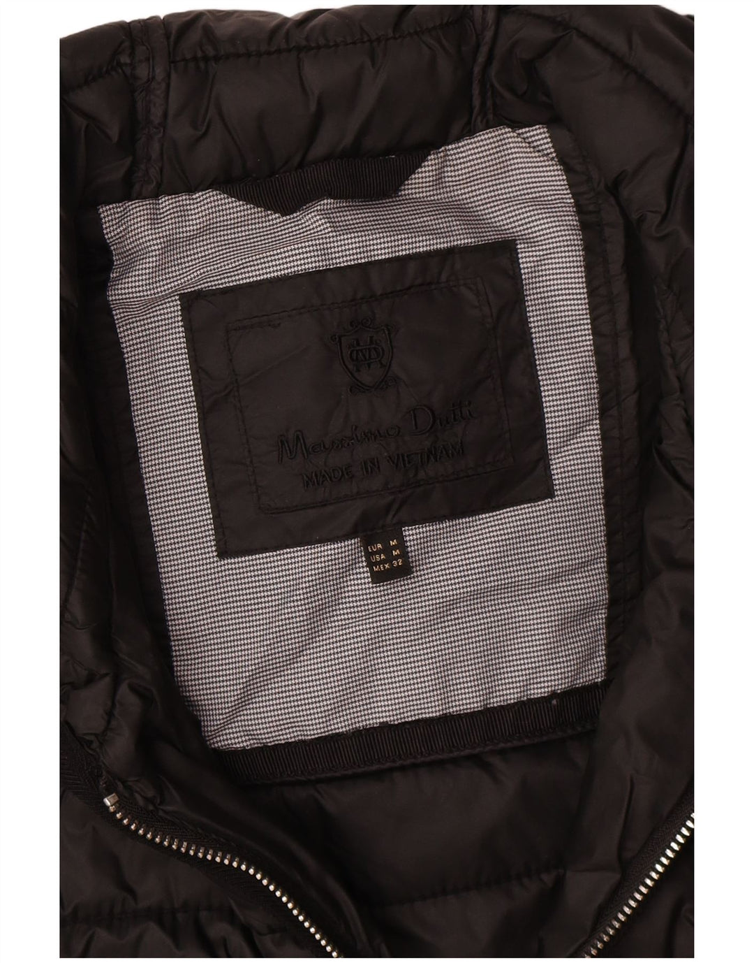 Massimo Dutti Dame Hættejakke UK 14 Medium Sort