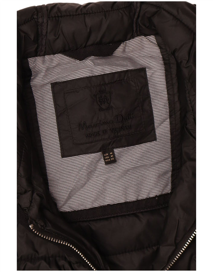 Massimo Dutti Dame Hættejakke UK 14 Medium Sort