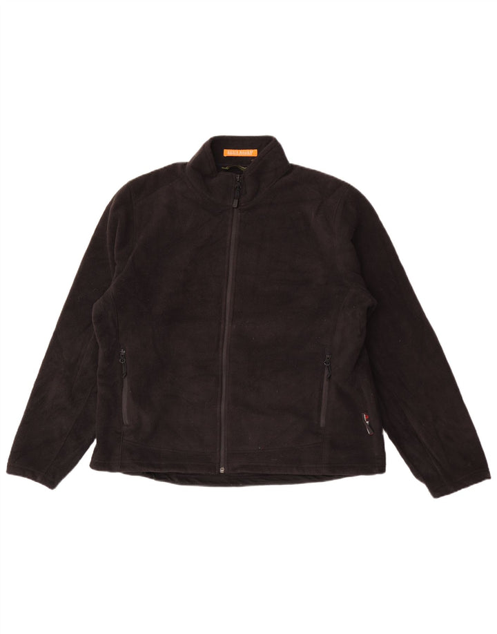 Eddie Bauer Dame Oversized Fleecejakke UK 18 XL Sort Polyester