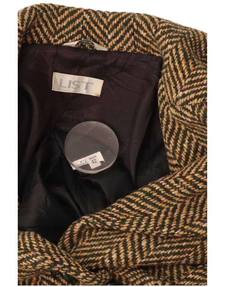 Vintage overfrakke til kvinder IT 42 Medium Khaki sildeben