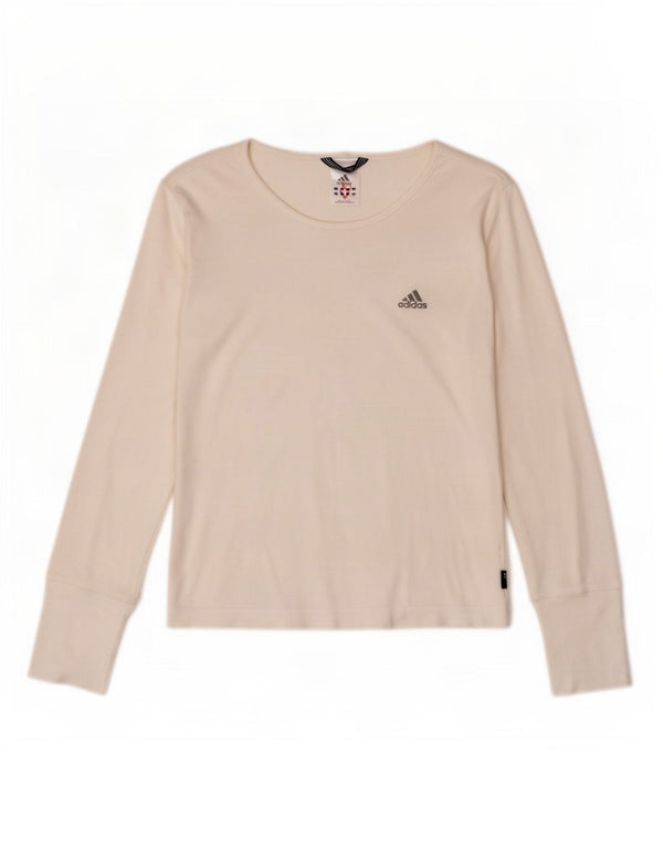 Adidas Dame Top Langærmet UK 14 Medium White