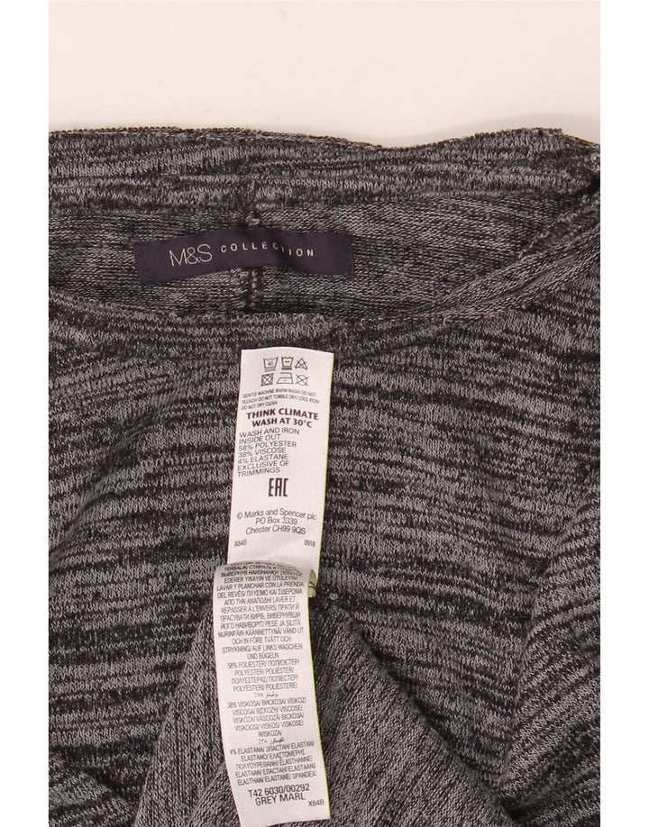 Marks & Spencer Dame Jumper Dress UK 18 XL Grå Flecked Polyester