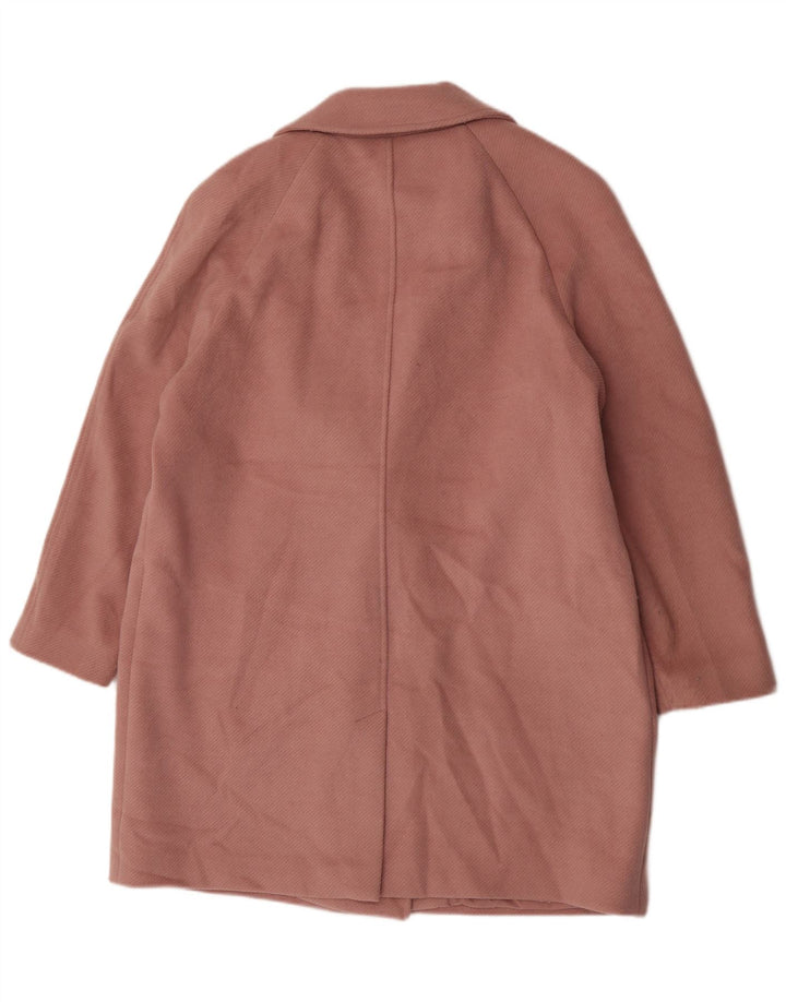 Marks & Spencer Dobbeltradet frakke til kvinder UK 18 XL Pink Polyester