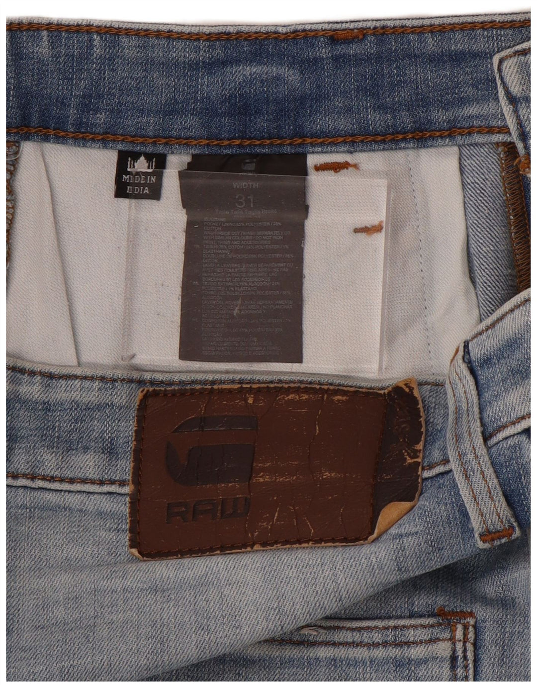 G-Star Herre Denim Shorts W31 Medium Blue Bomuld