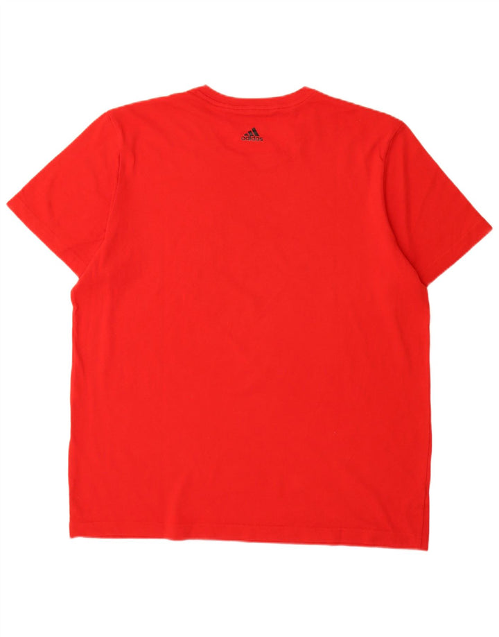 Adidas Grafisk T-Shirt Top til mænd XL Rød