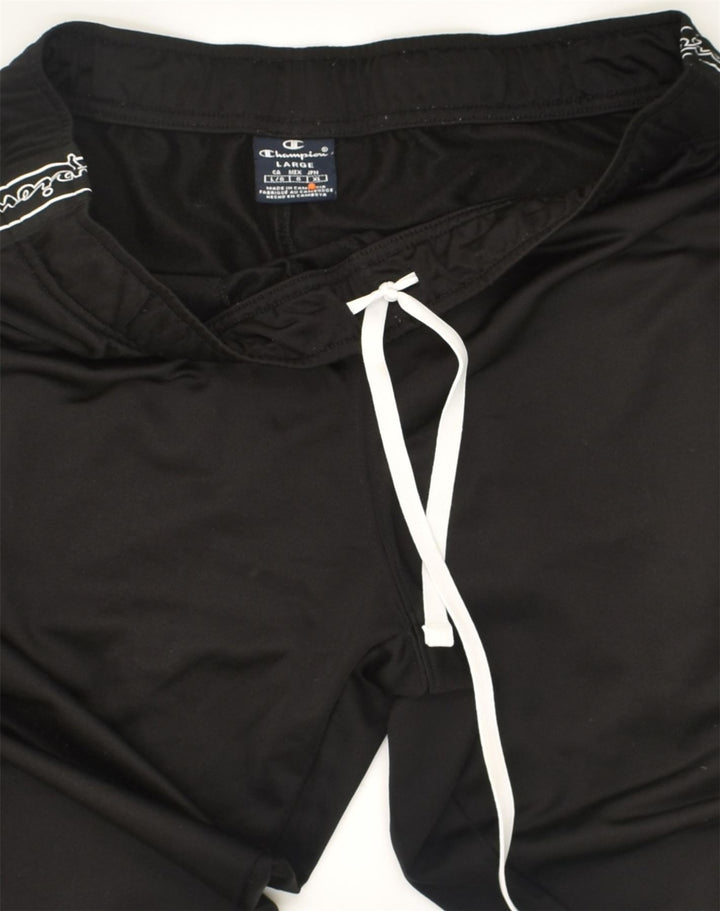 CHAMPION Herre grafisk træningsdragt Bukser Joggers Large Sort Polyester