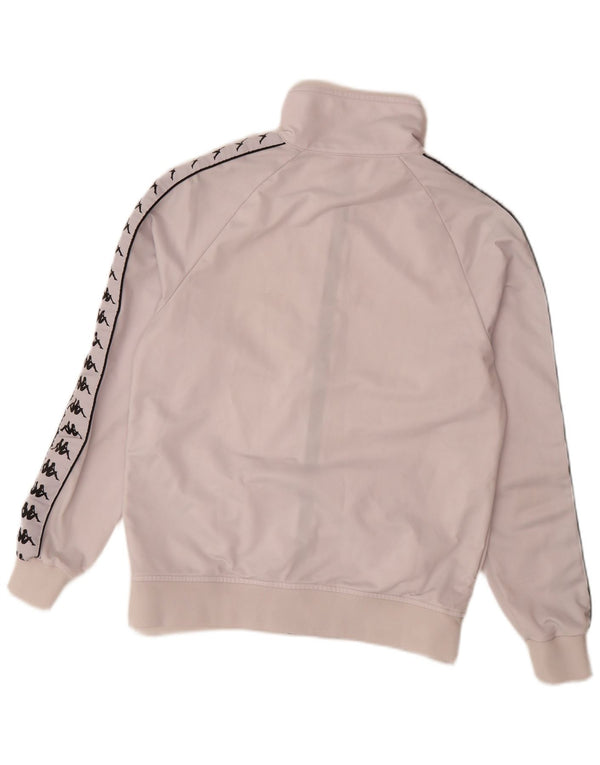 Kappa Grafisk træningsdragt topjakke til kvinder UK 18 XL Hvid polyester