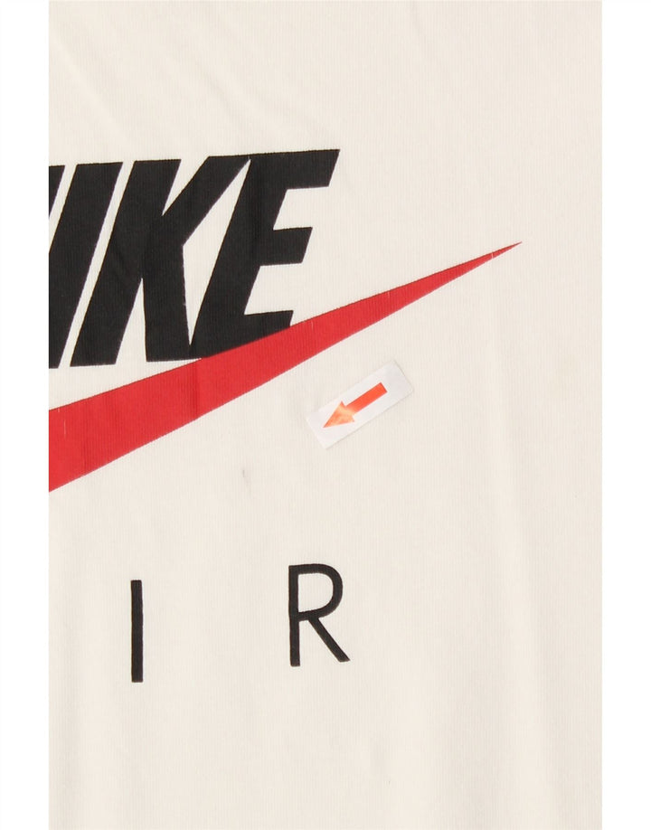 Nike Boys Grafisk T-Shirt Top 12-13 år Stor Off White Bomuld