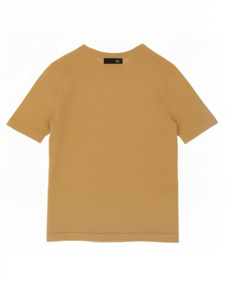 Zara Dame T-Shirt Top UK 10 Lille Gul