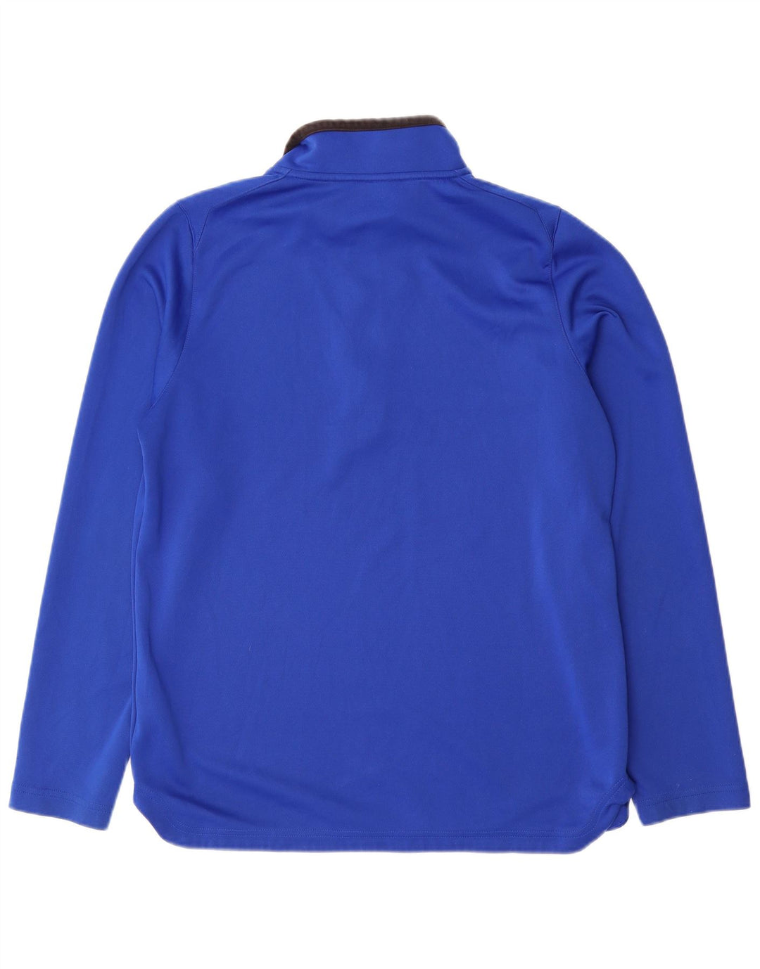 Reebok Herre Grafisk Zip Neck Pullover Træningsdragt Top Stor Blå Polyester