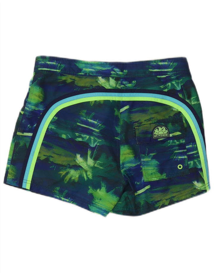 Sundek Badeshorts til mænd Small Navy Blue Tie Dye Polyester