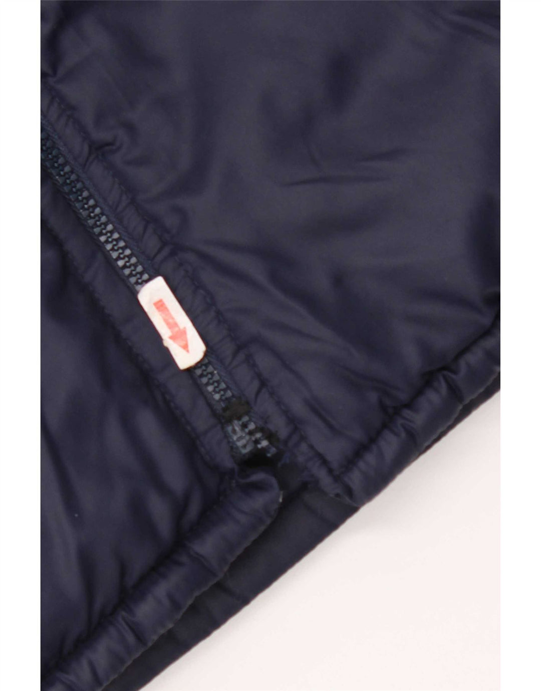 Vintage herre vendbar polstret jakke UK 38 Medium Navy Blue Colourblock