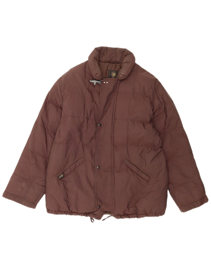 Fay Dame Polstret Jakke UK 44 2XL Brun Polyamid