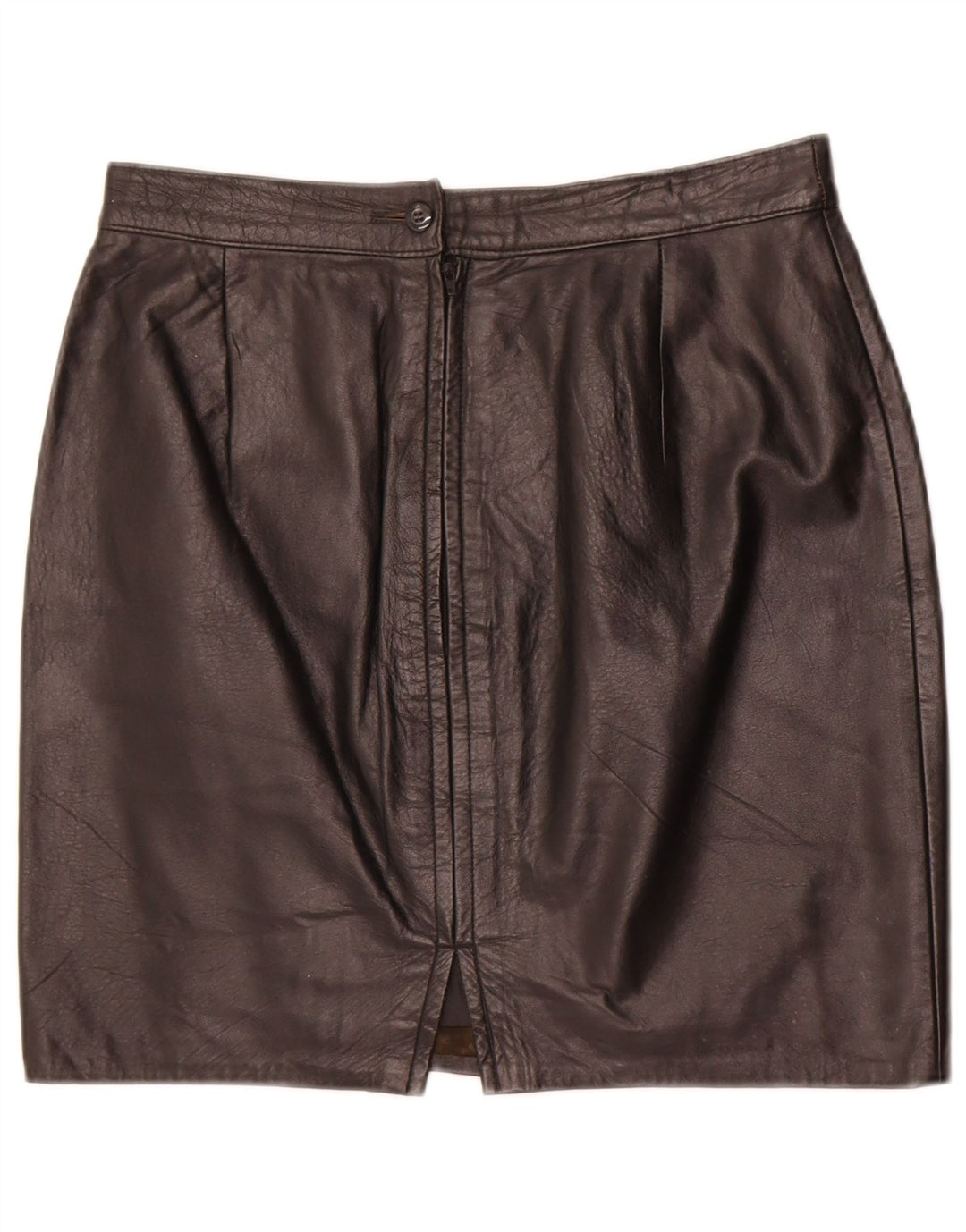 Vintage lædernederdel til kvinder W30 Medium Black