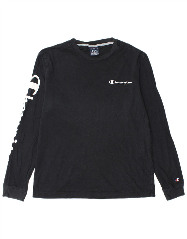 Champion Herre Grafisk Top Langærmet Medium Sort