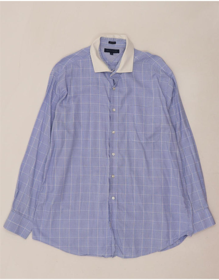 Tommy Hilfiger Herre Regular Fit skjorte str. 17 XL Blå ternet
