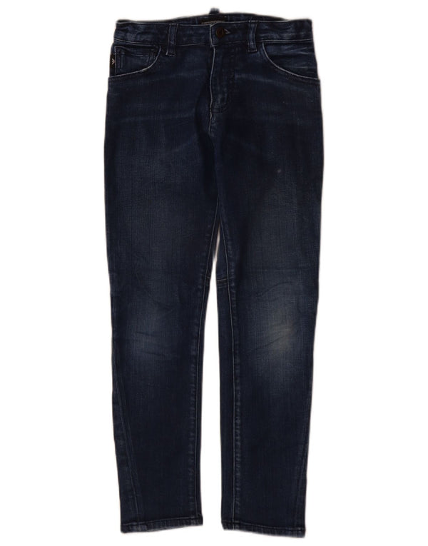 Emporio Armani Slim Jeans til drenge 8-9 år W24 L24 Marineblå bomuld