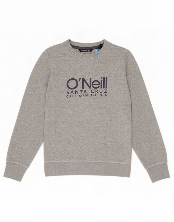 O'Neill Boys Grafisk Sweatshirt Jumper 9-10 år Grå Flecked