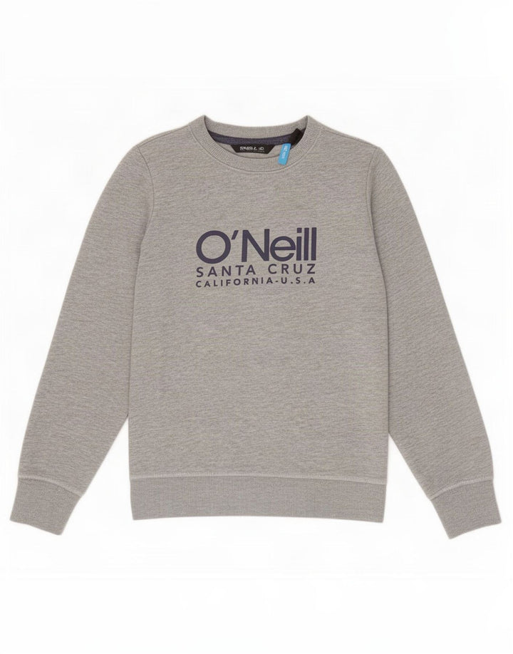 O'Neill Boys Grafisk Sweatshirt Jumper 9-10 år Grå Flecked