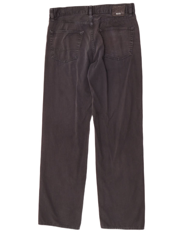 Hugo Boss Straight Jeans til mænd W32 L32 Sort