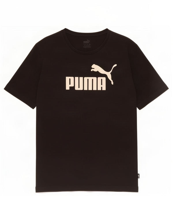 Puma Mens Graphic T-Shirt Top Small Black Cotton