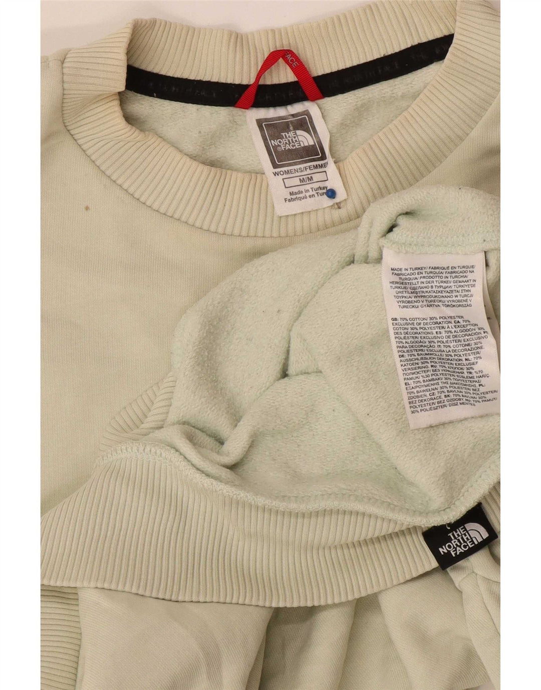 The North Face Dame Sweatshirt Jumper UK 14 Medium Off White Bomuld