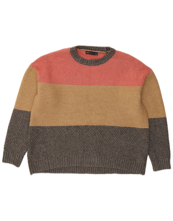 Marks & Spencer Dame sweater med rund hals DK 16 Stor Flerfarvet
