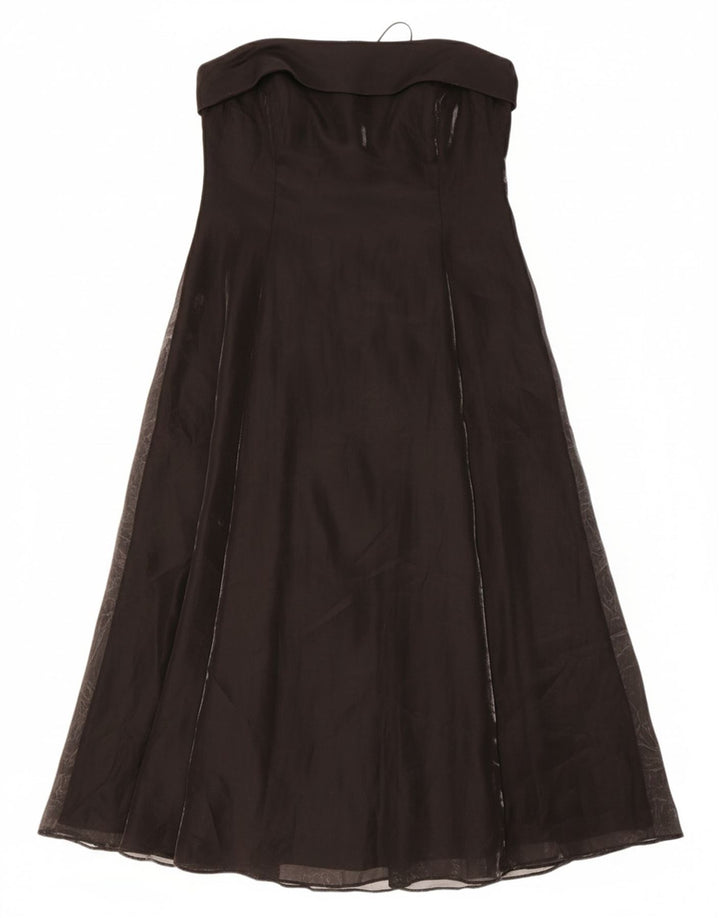 DEBUT Womens Strapless Dress UK 22 3XL Black
