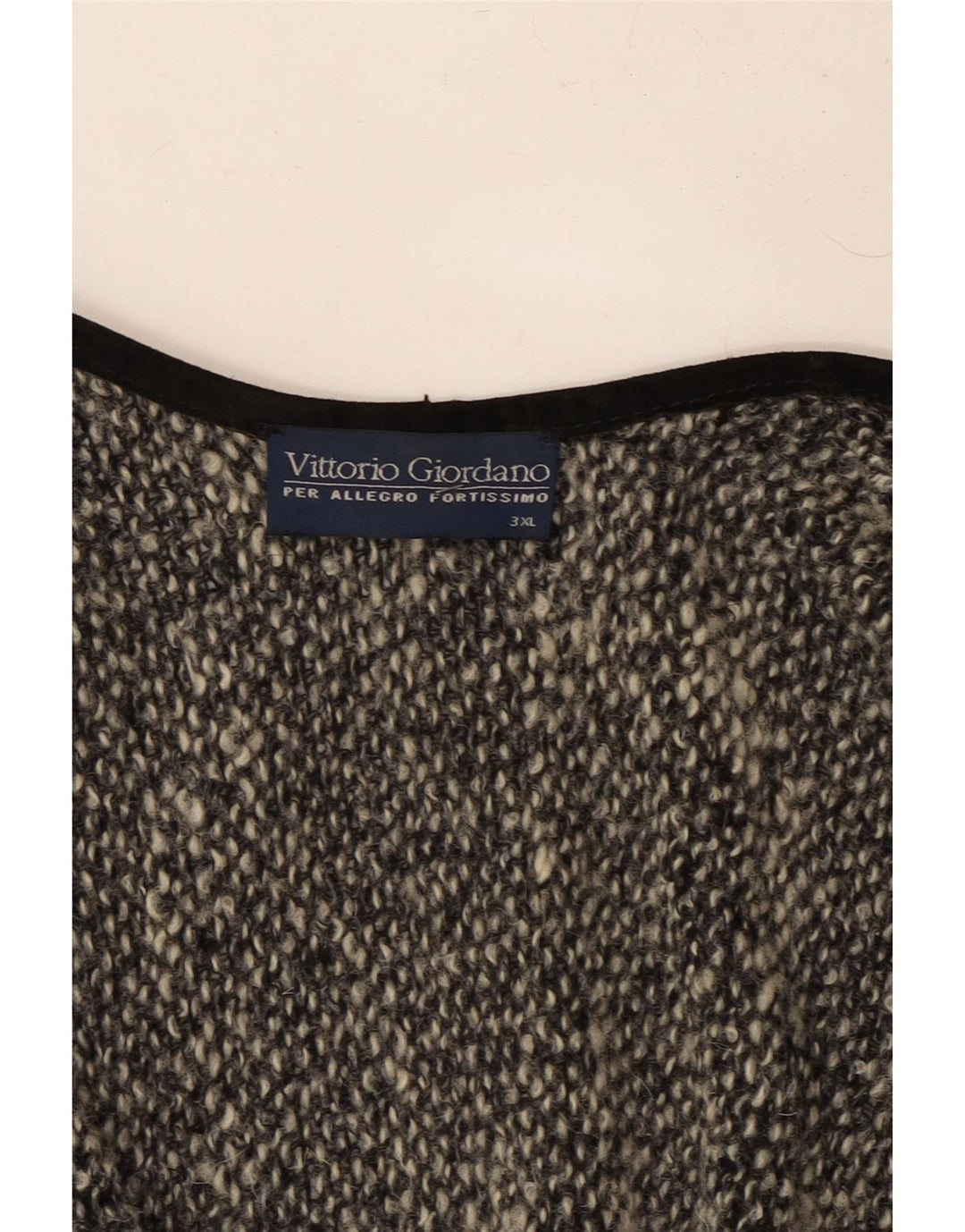 Vintage Dame Poncho Cardigan Sweater UK 22 3XL Grå